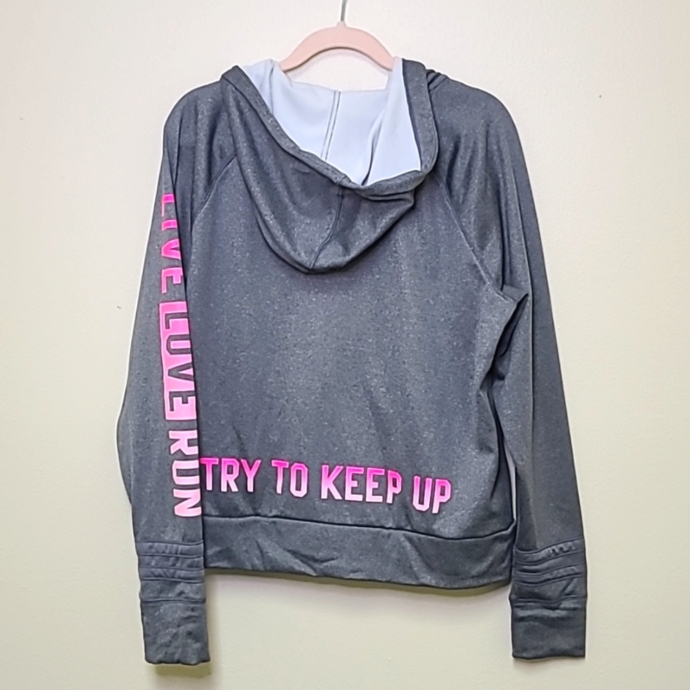 Live Love Dream Gray Running Hoodie